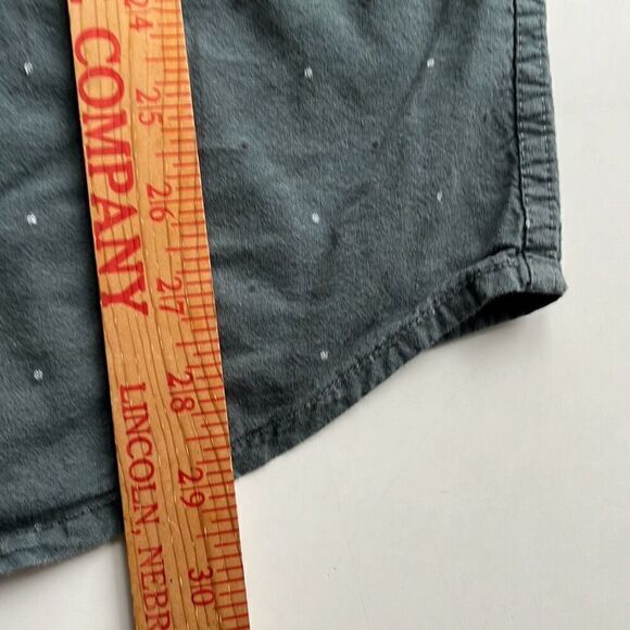 Jack O'Neill Cotton Green Button Front Camp Shirt Mens L - Picture 7 of 8